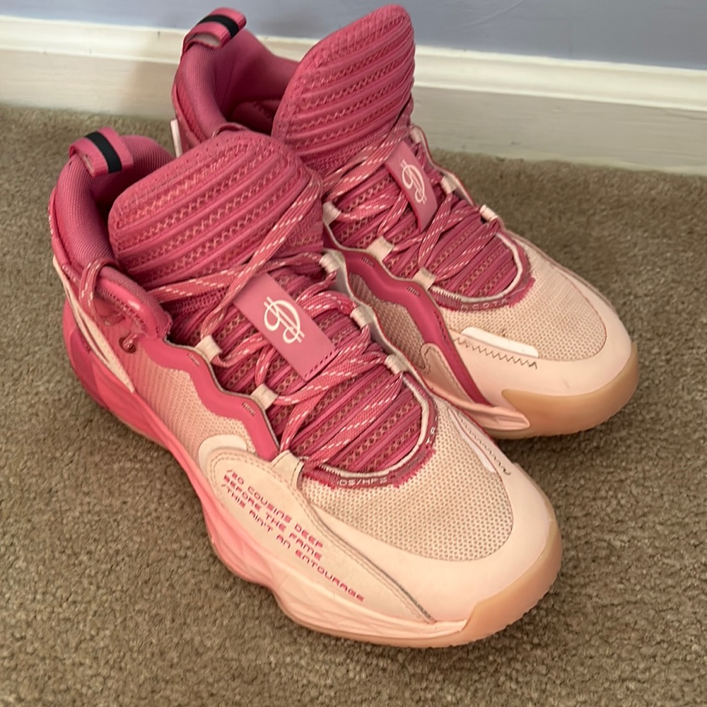 Adidas Dame Dolla pink youth size 5.5